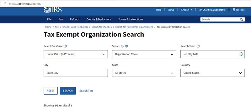 Settings for Searching IRS Settings for Searching IRS